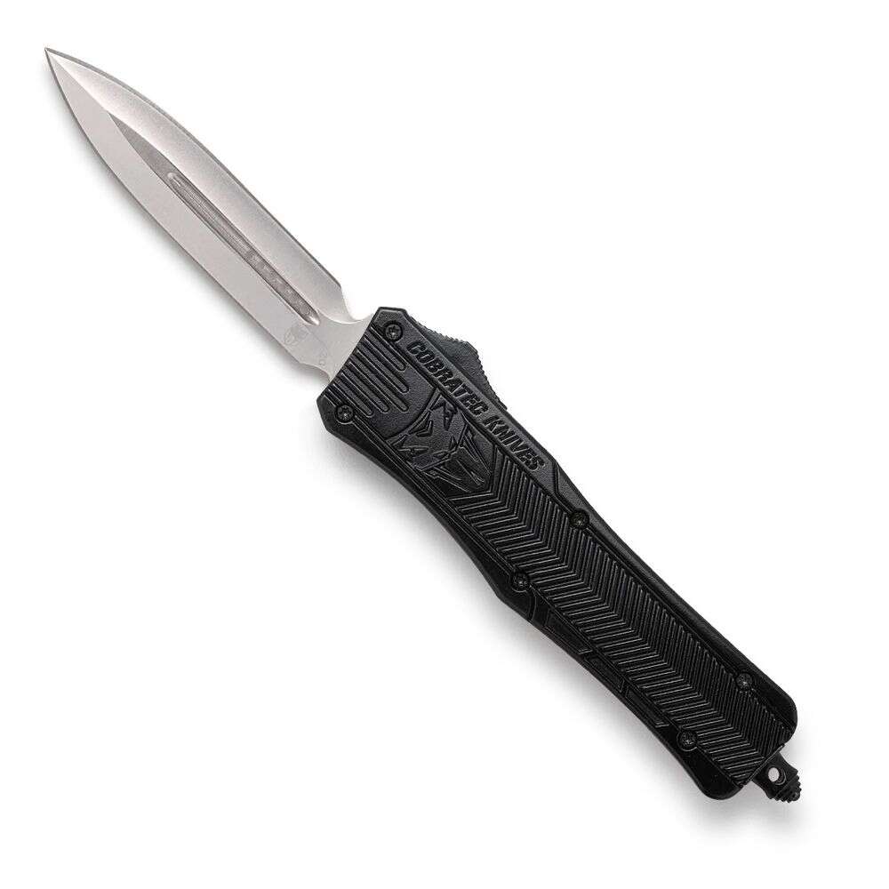 Knives Cobratec Knives 4.50" MED BLK CTK-1 DGR NOT SERR • Model: 4.50"